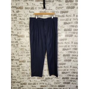 RVCA‎ Americana Relaxed Fit Pants Size 38X31 Blue Hemp Blend Preppy Classic